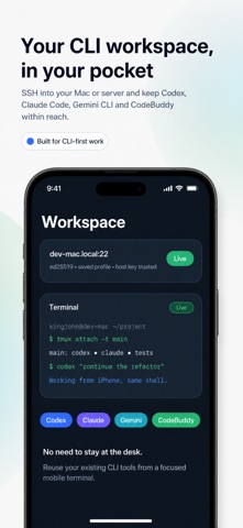 AirShell - Agent CLI in Pocket Screenshot 1 of 4