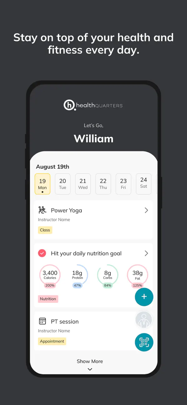 Screenshot #2 pour Health Quarters Fitness