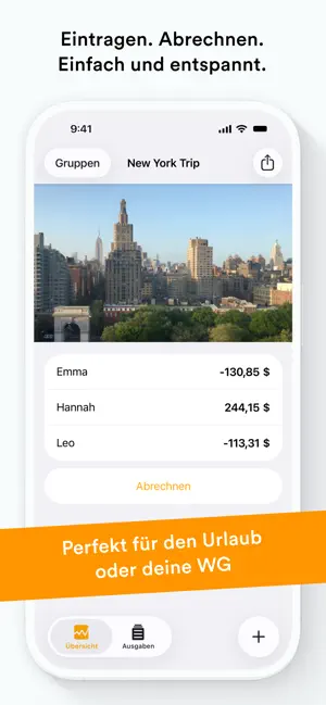 Splid – Abrechnen mit Freunden iPhone screenshot 1