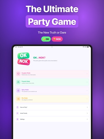 OK or NOK? Party Dare Game iPad screenshot