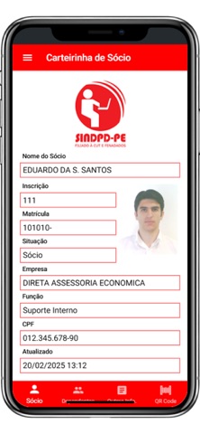 Carteirinha SINDPD-PE app screenshot 2
