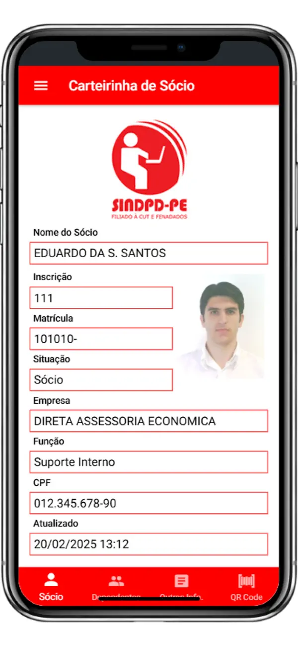 Screenshot #2 pour Carteirinha SINDPD-PE