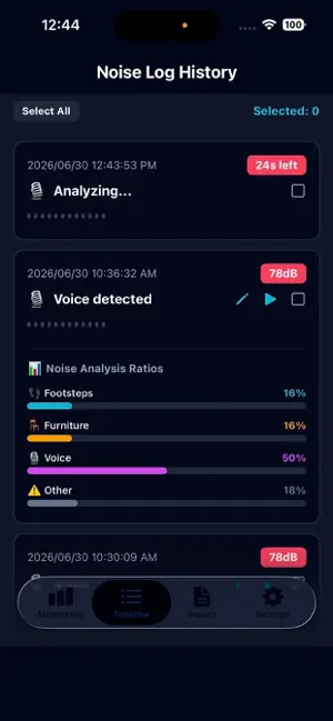 FloorLog - Noise Recorder & dB screenshot 2