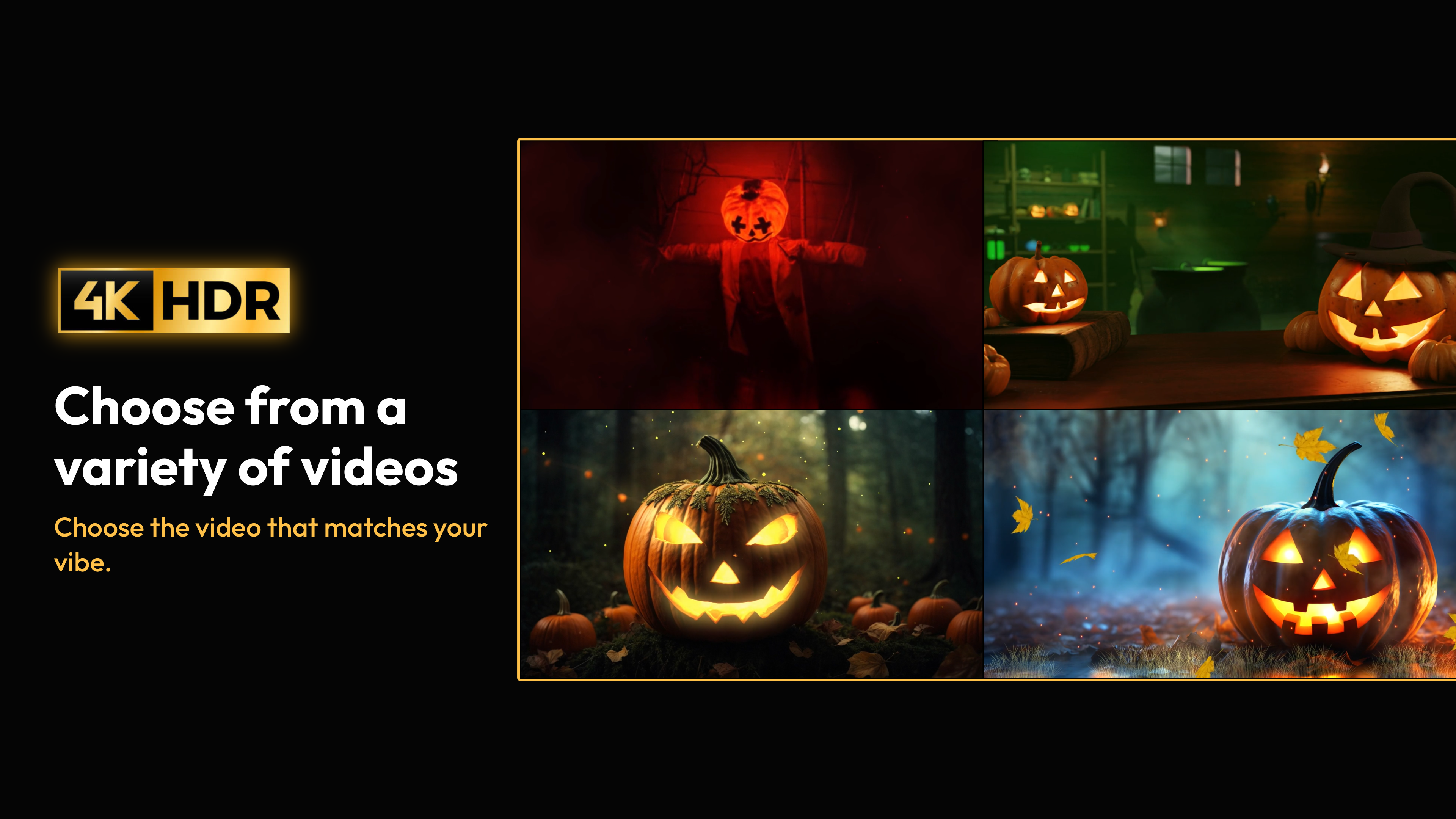 Spooky Halloween Ambience: 4K screenshot 3