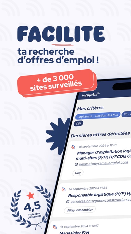 Vigijobs: Recherche d'emploi