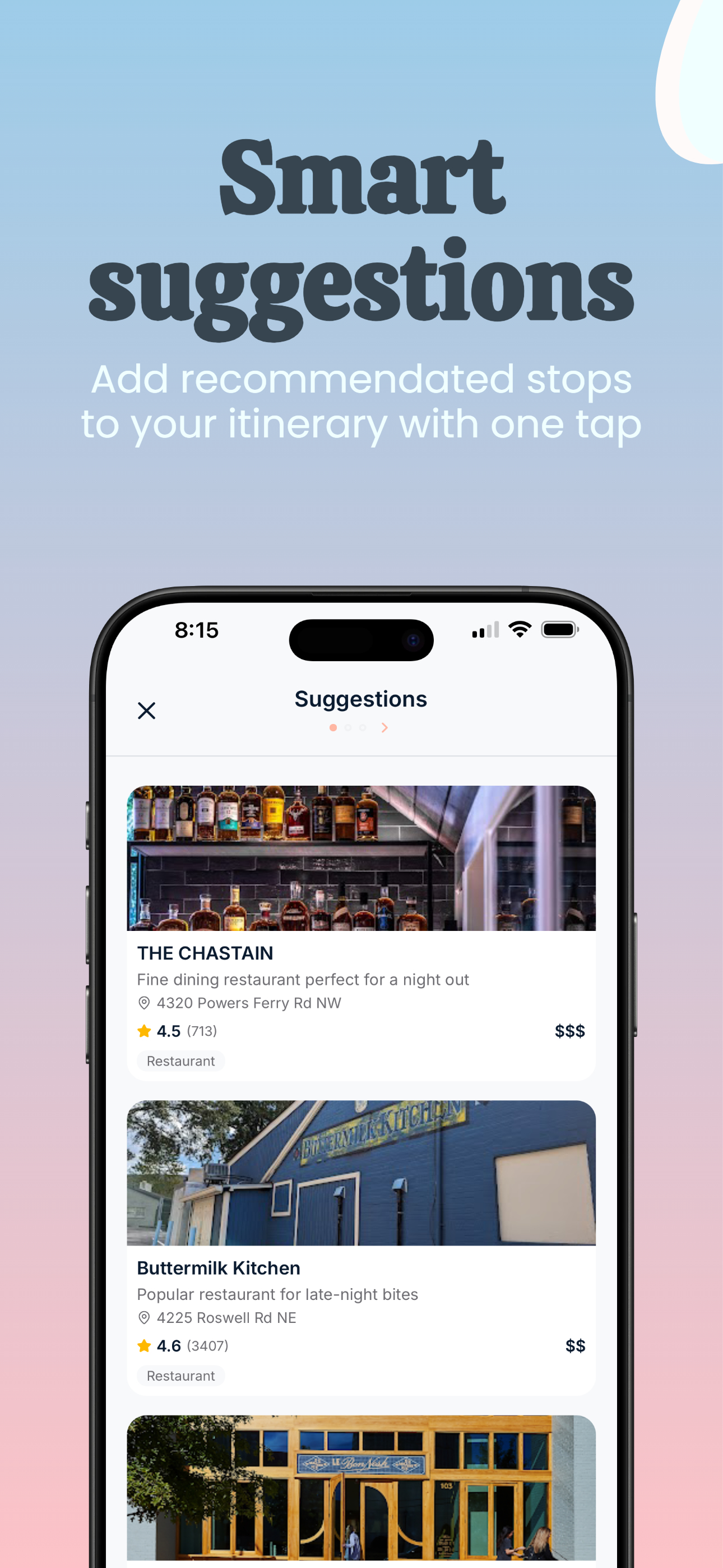 Where2: Social Itineraries