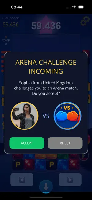 Gems Arena | PvP Match 3 Game screenshot 1