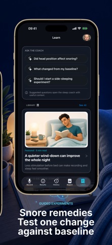 Sleep Recorder - Snore Clinic iPhone screenshot