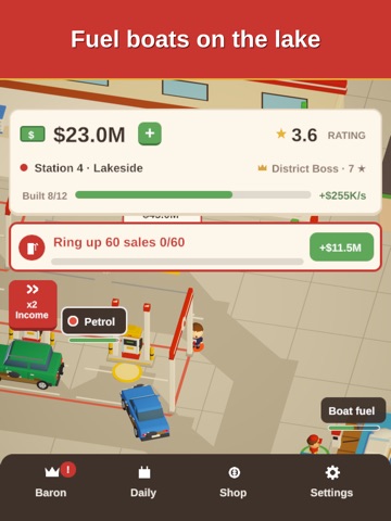 Fuel Baron: Gas Station iPad screenshot