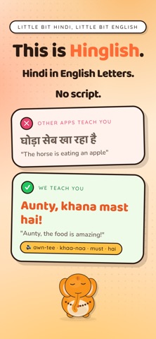 Hinglish Vinglish: Learn Hindi iPhone screenshot