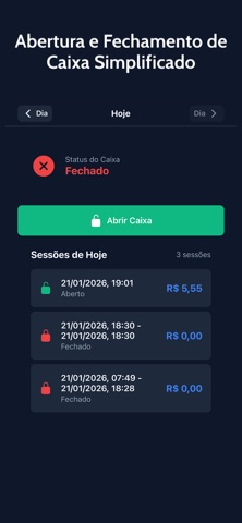 Fluxo de Caixa e Vendas screenshot