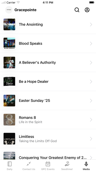 Gracepointe GPCPTC iPhone screenshot 4 - Lifestyle app