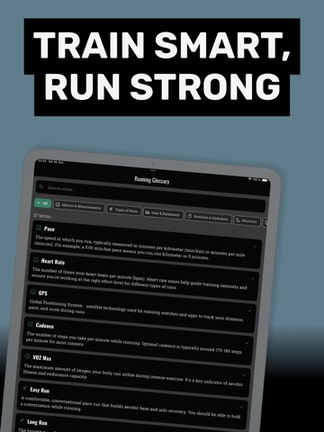 Runner's Fuel iPad screenshot
