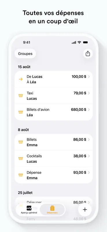 Splid – Split group bills screenshot 2 of 5