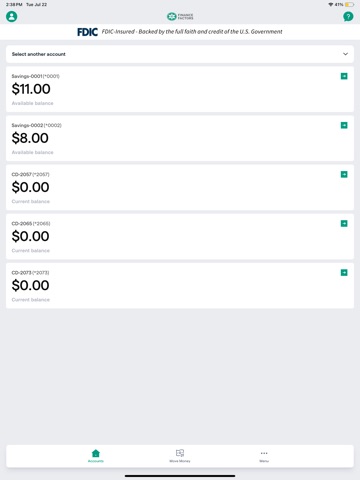 Finance Factors Mobile Banking iPad screenshot