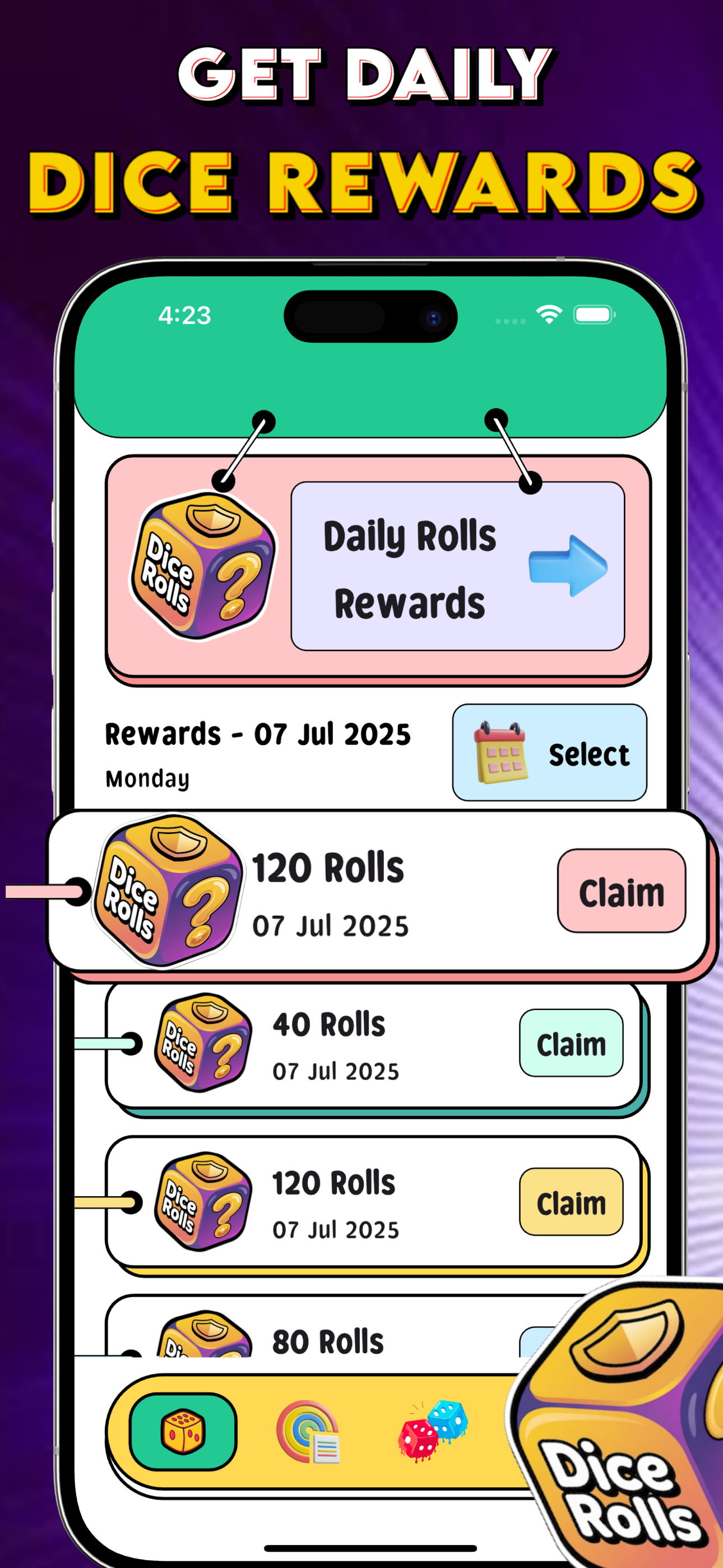 Dice Rolls Reward Links Daily