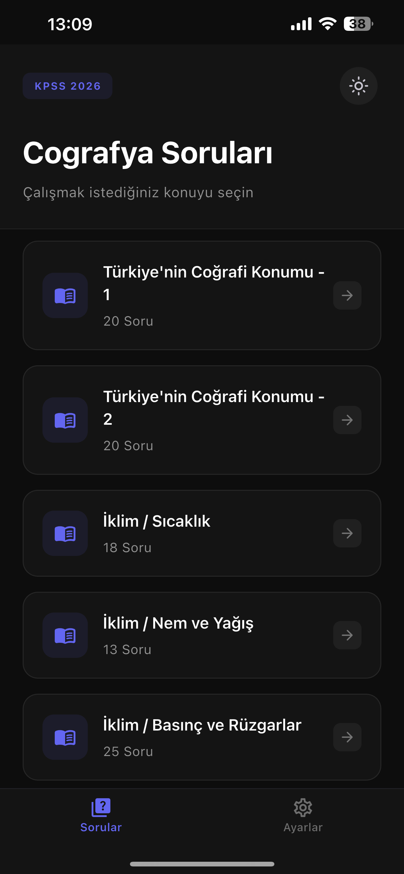 KPSS Coğrafya Sorular 2026