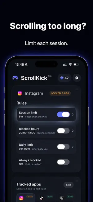 ScrollKick Screen Time Control screenshot 3