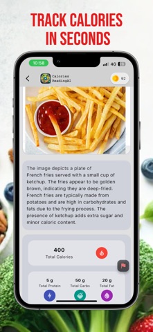Calories Reading AI -Dietitian iPhone screenshot