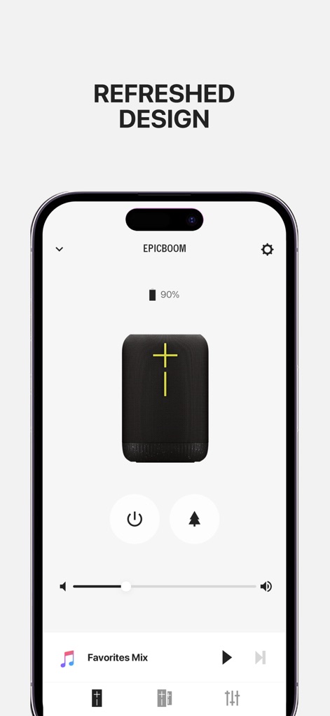 UE | BOOM - Modernes Interface
