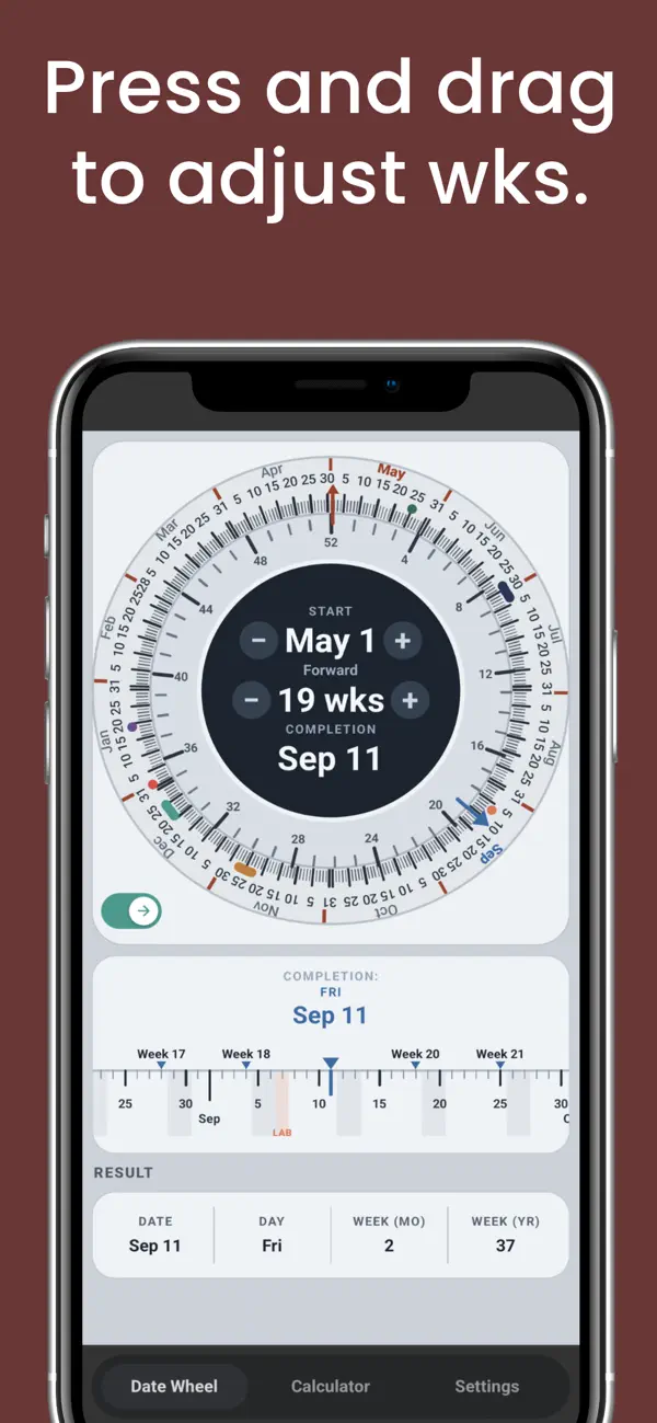 Screenshot #2 pour Date Wheel Calculator