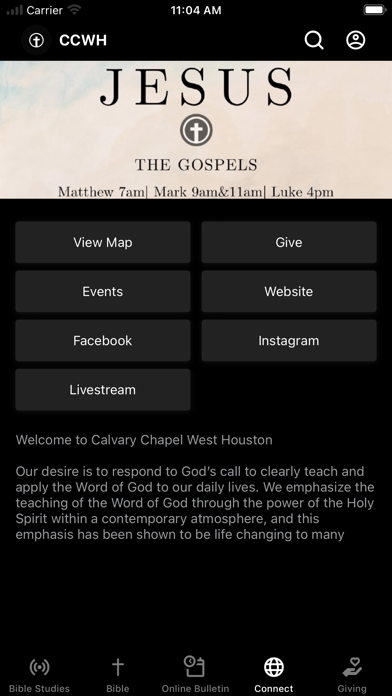 Calvary Chapel West Houston Screenshot