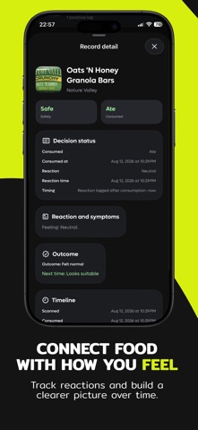 Intolera: Food Intolerance iPhone screenshot