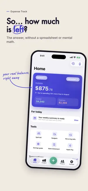Expense Track: Budget Planner screenshot 1