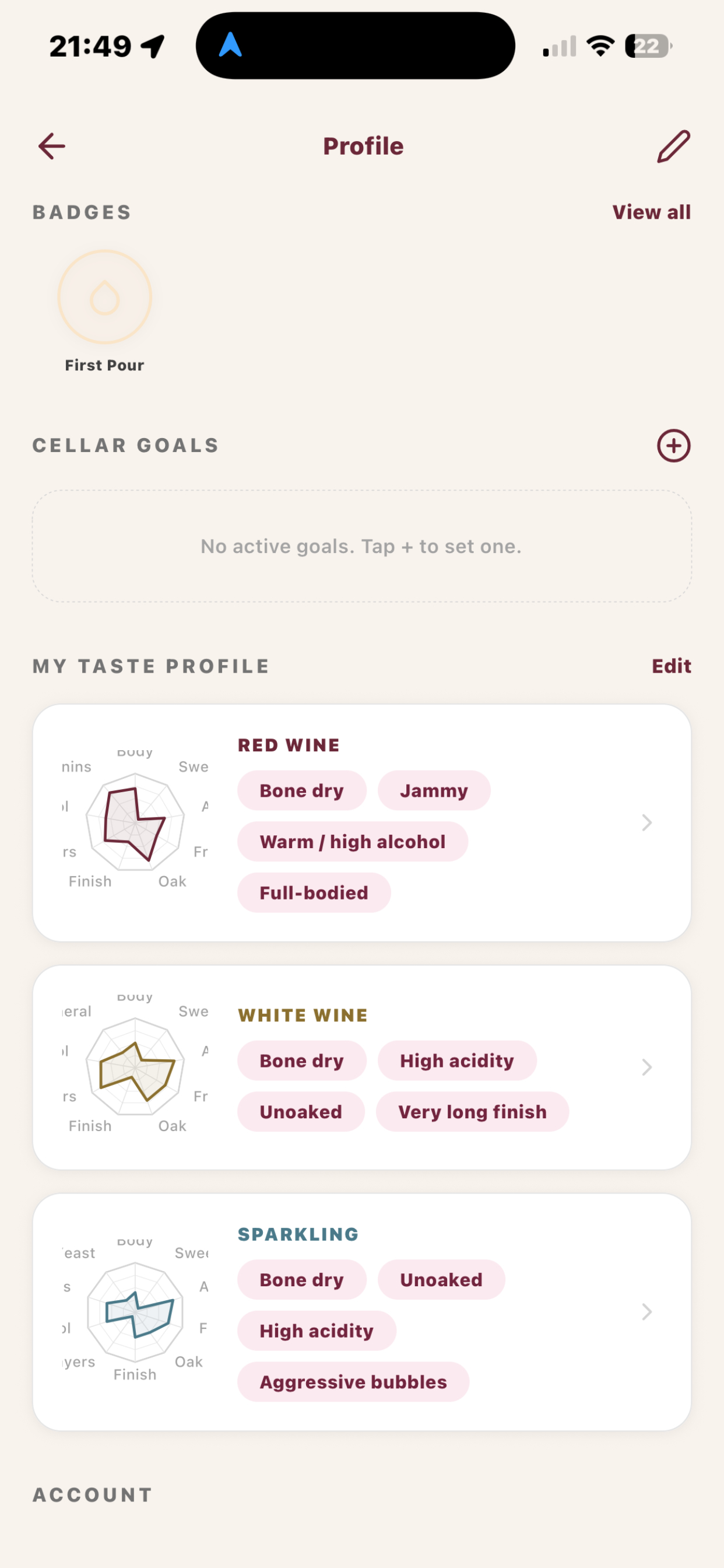 The Wine Journal:Taste+Moments