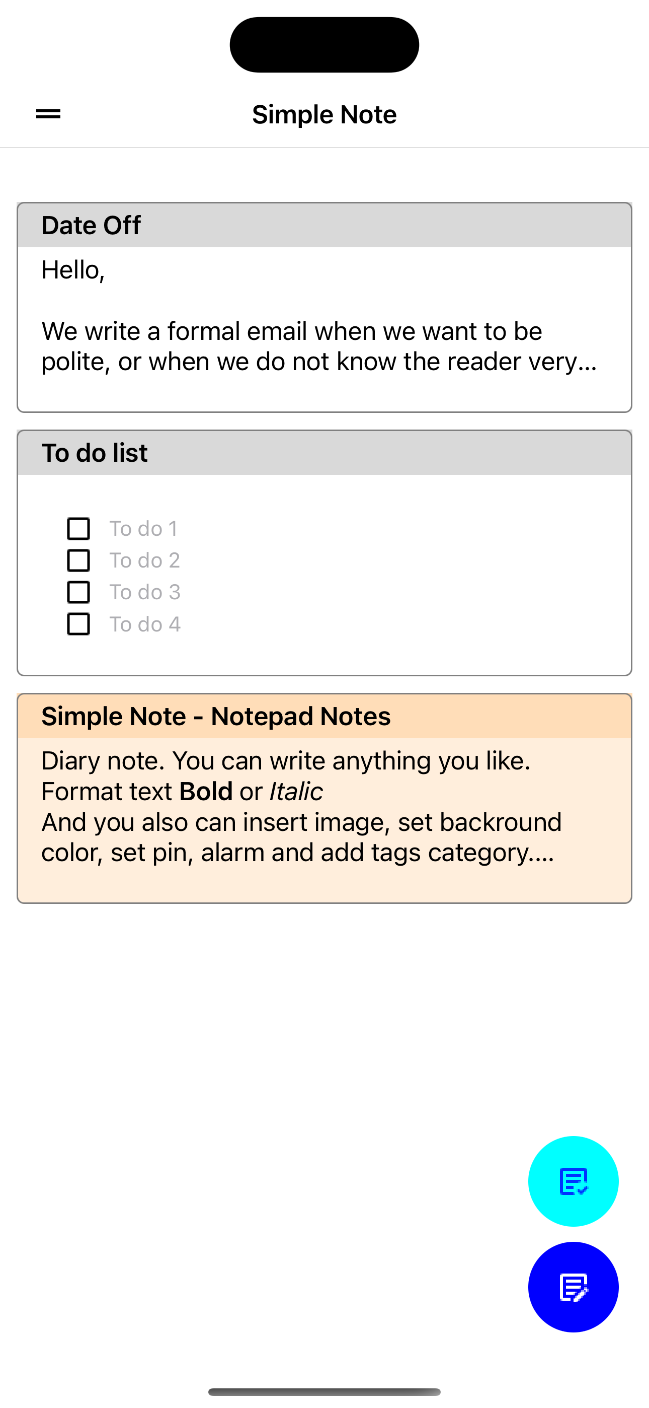 Simple Note - Notepad Notes