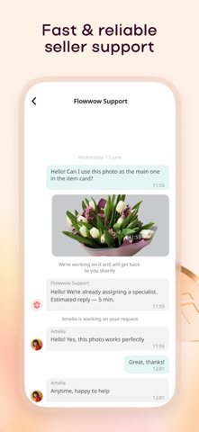 Flowwow Seller: manage & sell iPhone screenshot