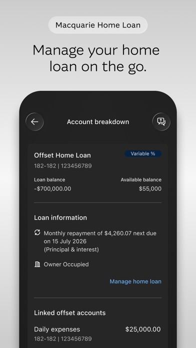 Macquarie Mobile Banking screenshot