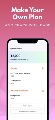 Arpan Donation Planner screenshot