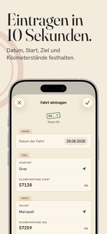heftl.at: Oldtimer-Fahrtenbuch iPhone screenshot