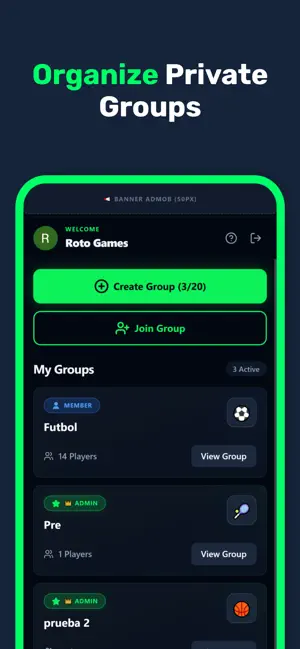 Create Teams & Tournaments screenshot 4