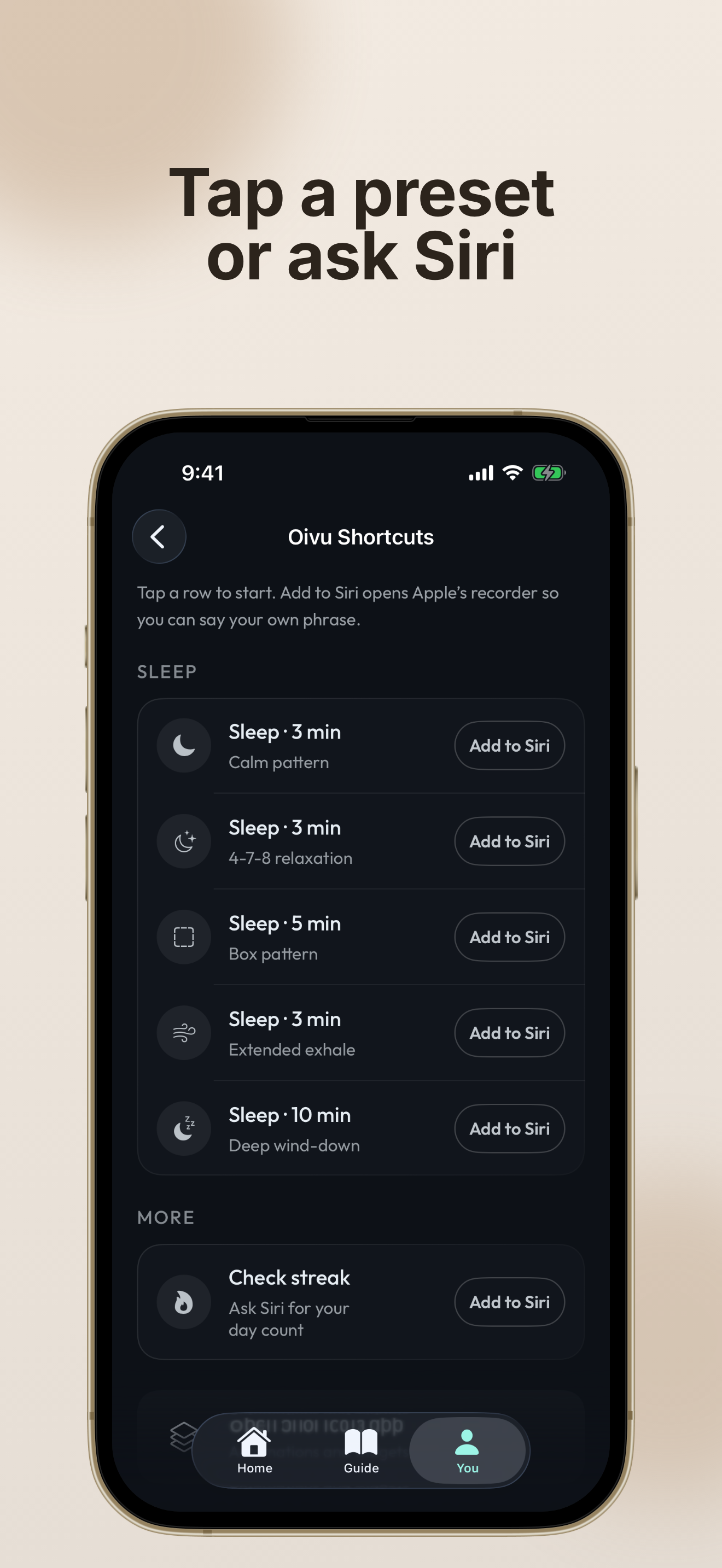 Oivu: Breathe & Sleep · Calm