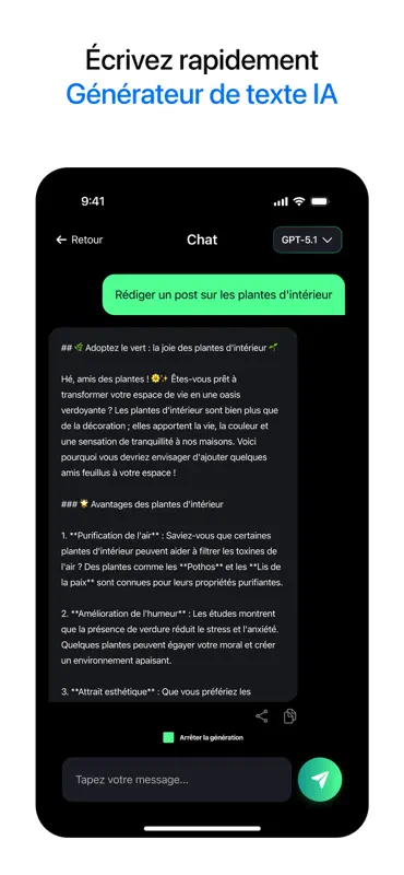 IA Chat Bot - Generateur screenshot 7 of 10