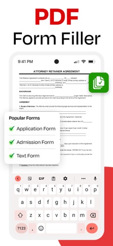 PDF Filler: Edit & Sign iPhone screenshot