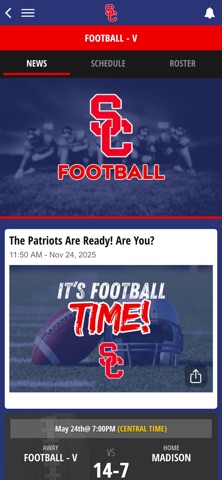 Sandy Creek Athletics iPhone screenshot