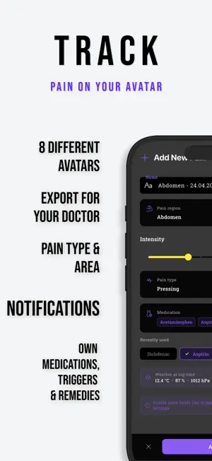 Ouchless - Pain Tracker Diary screenshot 3