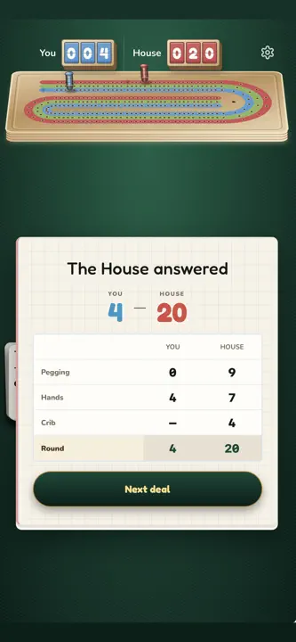 Cribbage Pro Online screenshot 2