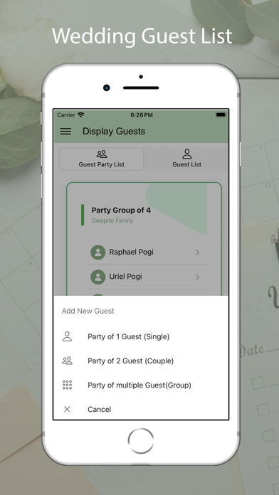 Wedding RSVP & Planner Tools Screenshot