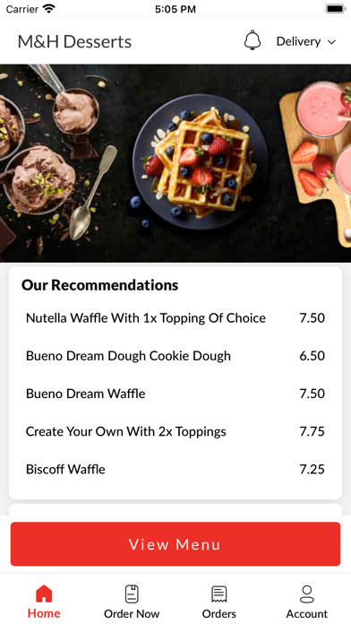 M&H Desserts Screenshot