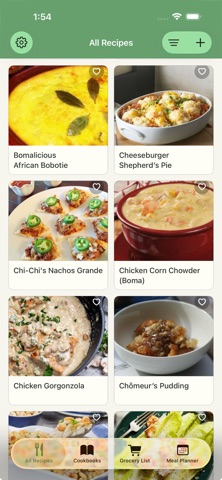 RecipeBook - Menu, managed. screenshot
