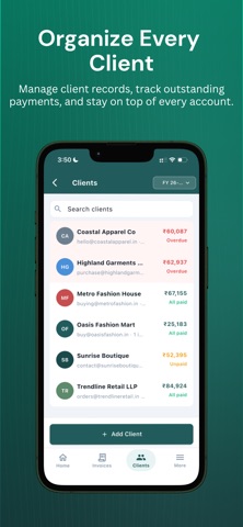 One Stop Invoice iPhone screenshot