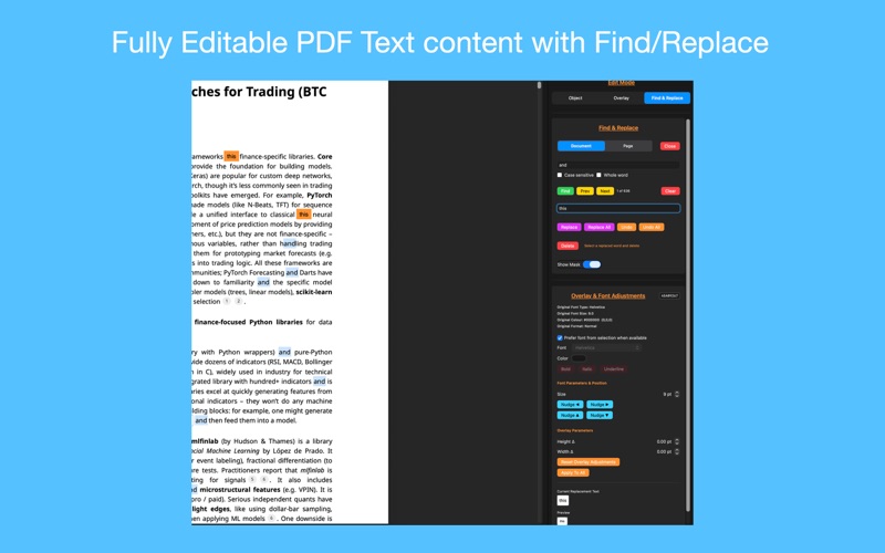 PDF Edit Pro screenshot
