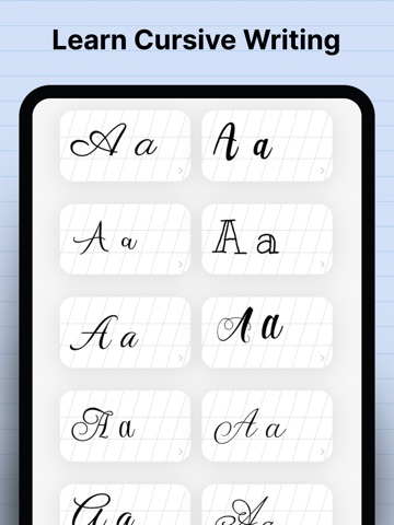 Handwriting Practice App iPad screenshot