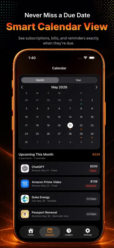 SubSenda: Subscription Tracker screenshot 7 of 9