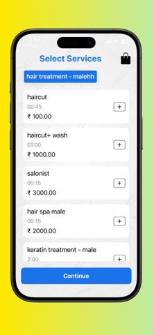 Salonist Self Booking Kiosk screenshot