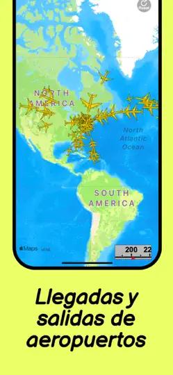 Captura de pantalla de Flight Radar - Fly Aviones 24 en iPhone 4